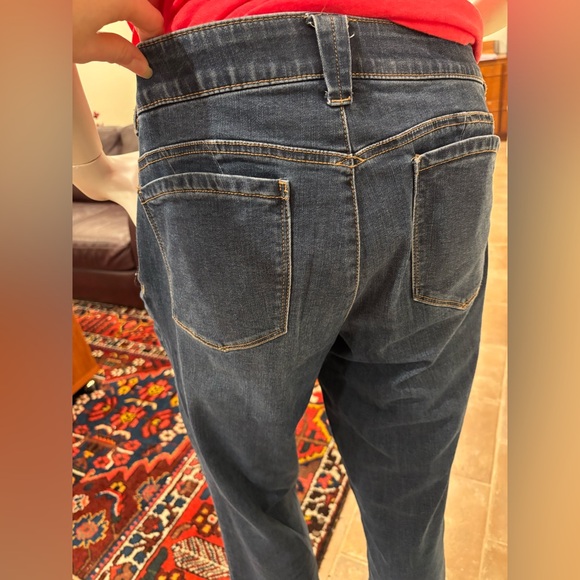 Democracy "Ab"solution Blue Boot Cut/Flair Leg Jeans, size 14 - Picture 4 of 11